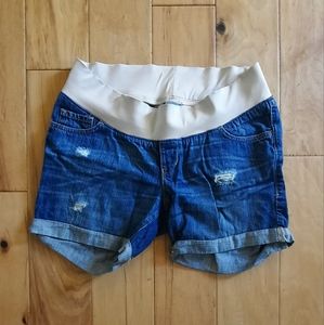 Old Navy Maternity Distressed Cuffed Shorts